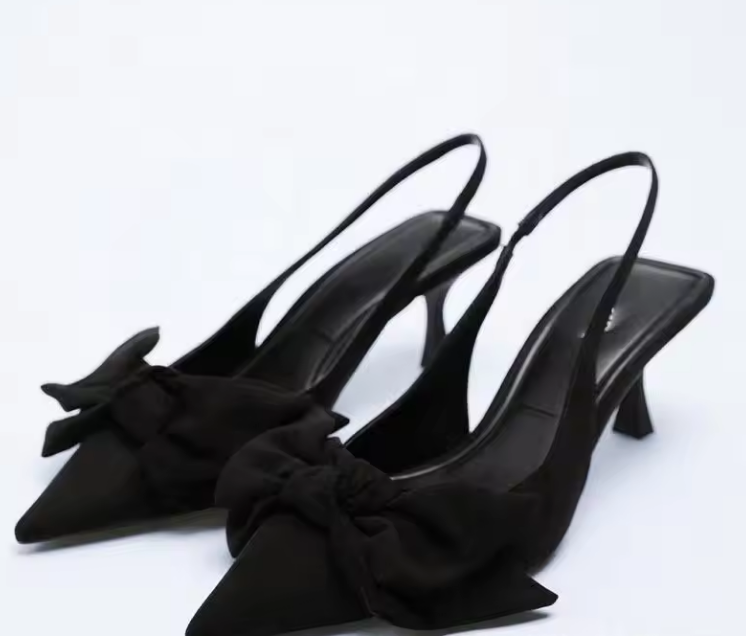 #2243 Pointed Toe High Heels Ladies Simple Elegant Back Strap Stiletto Sandals